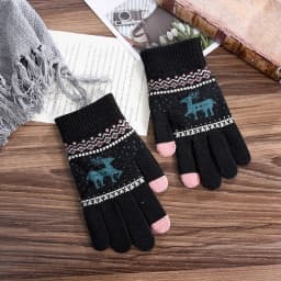 New Solid Color Touch Screen Knitted Gloves For Women Men Winter Outdoor Cycling Warm Knitted Gloves Unisex Daily Wear Touch