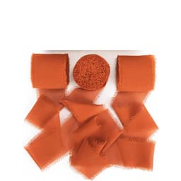 5 Meters Hand Torn Edge Chiffon Ribbon Wedding Hold Flower Tassel Ribbon Bow Decoration Snow Silk Fabric Strip