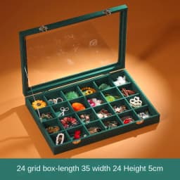 Jewelry Box Storage High-grade Exquisite Jewelry Box Bracelet String Necklace Box Ring Earrings Earrings Box Large Capacity