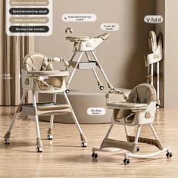 Babyfond Children's Dining Chair Multifunctional Variable Rocking Horse Baby Seat Foldable Recumbable Infant Dining Table