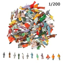 Mixed Color Pose Dollhouse Decorations 1:87 Train Scenery Model Building Passengers DIY Character Sit People Figures