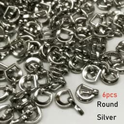 6PCS 7*8MM Mini Tri-glide Buckle Belt Buckle Doll Bag Buckles Ultra-small Diy Doll Buckle Shoes Clothes Accessories