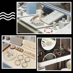 5mm 5Pcs Beaded Bracelet Display Stand Clear Acrylic Jewelry Holder Transparent Round Bangle Rack Organizer Display Shelves