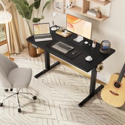 MCQ 48x24 Inch Ergonomic Height Adjustable Electric Standing Desk Sit Stand Computer Workstation Standing Table for Home Office