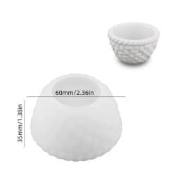 Silicone Succulent Planter Mold Candle Holder Mold Flower Basket Shape Candle Base Molds Suitable for Candle Holder