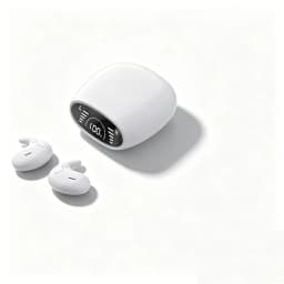Ultra-Thin Invisible Sleep Earbuds Lightweight Ergonomic Fit Side Sleep Friendly Cloud-Soft Comfort with Built-in Mic