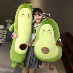 Giant Long&Fat Avocado Stuffed Plush Toy Filled Doll Fruit Cushion Pillow Soft Plush Doll Toy Child Baby Girl Birthday Gift