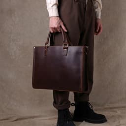 Original Ultra-Simple High Quality Men's Leather Document Baotou Layer Cowhide Computer Bag Business Trip Office Handbag