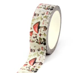 2023 NEW 1PC 10M Decorative Autumn Red Mushrooms and Leaves Washi Tape Set for Scrapbooking Planner Masking Tape Cute Stationery