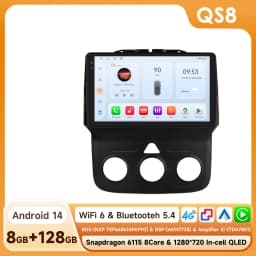 Hizpo 8Core 2Din Android 14 Car Radio For Dodge Ram 1500 2500 3500 2013-2018 AI Car Multimedia GPS 4G Carplay By Snapdragon 6115