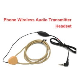 Skin Color Coil Loop Audio Sender Inductive Transmitter Induction Earphone 3.5" Jack for 108B Earpiece Voice Hearing Aid Android