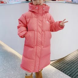 Children's Winter Jacket for Girl Long Warm Parka Down Cotton Coat New Kids Windbreaker Cold Clothes Teenager Overcoat Snow Wear