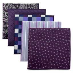 5 Pack Mens Suit Pocket Square Handkerchief Set Various Hanky Lot Classic Gentlemen Wedding Gift Accessories Large Dropshipping