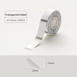 Niimbot D11/D101/D110 Transparent Label Printing Paper Name Sticker Waterproof Self-adhesive Cartoon Label Paper