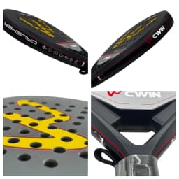 CWIN Full Carbon Padel Racket EVA Foam Core Precision Control Padel Tennis Racquet Comfortable Feel for Professional Players