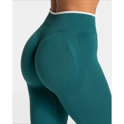 Women's Seamless Gym Solid Color Sports Pants White Edge Waist Tight High Waist Hip Lifting Yoga Pants Running Exercise Pants
