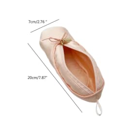 Creative Ballet Shoe Cosmetic Storage Bag Stylish Makeup Organizer Pencils Storage Case Perfect for Dance Enthusiasts