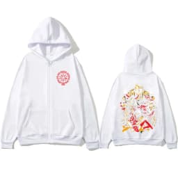 Anime Hellsing Abraham Van Helsing Vampire Alucard Graphic Zipper Hoodie Men Women Cartoon Manga Merch Oversized Zip Up Jacket