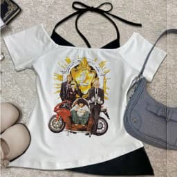 Death Note crop top female graphic goth party korean fashion anime t-shirt harajuku party gothic jojifuku