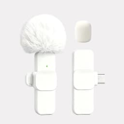 Wireless Lapel Microphone, Type-C Interface, Noise Reduction, Plug and Play, Suitable for Video Recording, Interviews, Live Stre