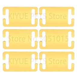 20Pcs Personalized Pet Dog ID Tag Square Plate Mirror Stainless Steel Ornament Customized Engraving Metal Anti-lost Nameplate Co
