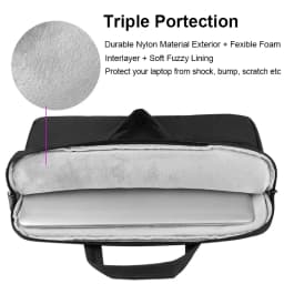 Carry Laptop Bag Sleeve with Front Bag 13 14 15 15.6 inch Notebook Case for Macbook 13.3 15.4 Computer Handbag Laptop Briefcase