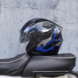 ORZ motorcycle helmet, half face, double mirror, all season men's and women's fashion, half helmet, all season universal