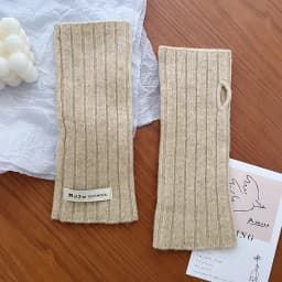 100% Wool Gloves Lady Touchscreen Finger Hole Winter Autumn Women Warm Wrist Length Classic Knitted Gloves Female Mitten 2025