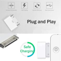 USB C Lighting To 30Pin Adapter Type-c 8Pin To 30 Pin Charging Sync Converter for IPhone 4 4S IPad 2 3 IPod Touch Charger Cord