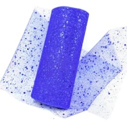 Glitter Tulle Fabric Roll 6 Inch 10 Yards Sequin Sparkling Ribbon Spool Netting for Wedding Tutu Skirt Gift Wrapping Party Decor