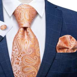 160cm Length Men's Tie Set Handkerchief Cufflinks Wedding Party Accessories Neck Ties Gift for Men Wholesale