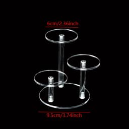 4 Layers Transparent Removable Acrylic Display Stand Square Holder Rack Garage Kit Blind Box Display Stand Jewelry Holder Shelf