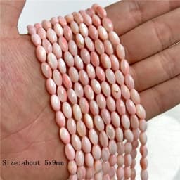 15X6mm Long Stripe Shell Beads Point Stick Mother of Pearl Shell Slice Loose Beads for DIY Making Jewelry Necklace Accessories