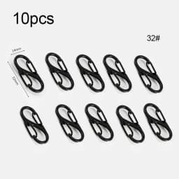 5/10PCS Tactical S Type Carabiner Camping Equipment Mini Anti-Theft Aluminium Alloy Keychain Hook Hiking Backpack Buckle BBK01