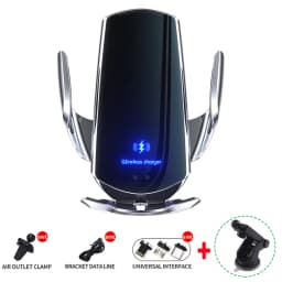 15W Car Wireless Charger Magnetic Automatic Car Mount Phone Holder For iPhone Xiaomi Samsung Infrared Induction Fast Charging