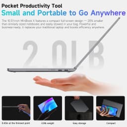 CHUWI MiniBook X 2-in-1 Touch Screen Laptop Intel U300 16GB LPDDR5 512G SSD 10.51"1920x1200 FHD Resolution Ultra-thin Notebook