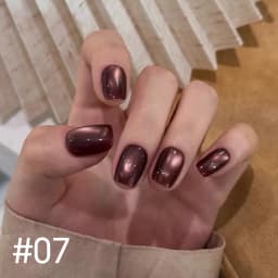 10ML 1-10PCS Winter New Style Hot Selling Black Nails Brown Nails Glass Bead Magnet Cat Eye Nail Polish Nail Set Nail Supplies