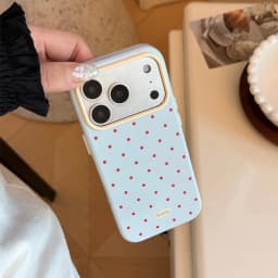 Japan Korean Candy Color Polka Dot Phone Case for iPhone 18 17 17Pro 16 15 14 Pro Max 13 Shockproof Bumper Protective Back Cover