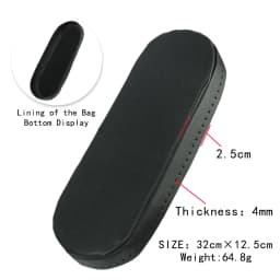 32x12cm High Quality PU Leather Bag Bottom Base Shaper Cushion Pad for Crochet Bucket Bag Purse Blue Black Beige