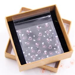 2Size 100PCS Heart/Flower Candy &Cookie Plastic Bags Self-Adhesive DIY Biscuits Snack Package Birthday Decor Baking Supplies