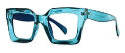 Vintage Oversized Square Anti Blue Light Reading Glasses Women Men Finished Presbyopia Eyeglasses Customized Prescription Glass