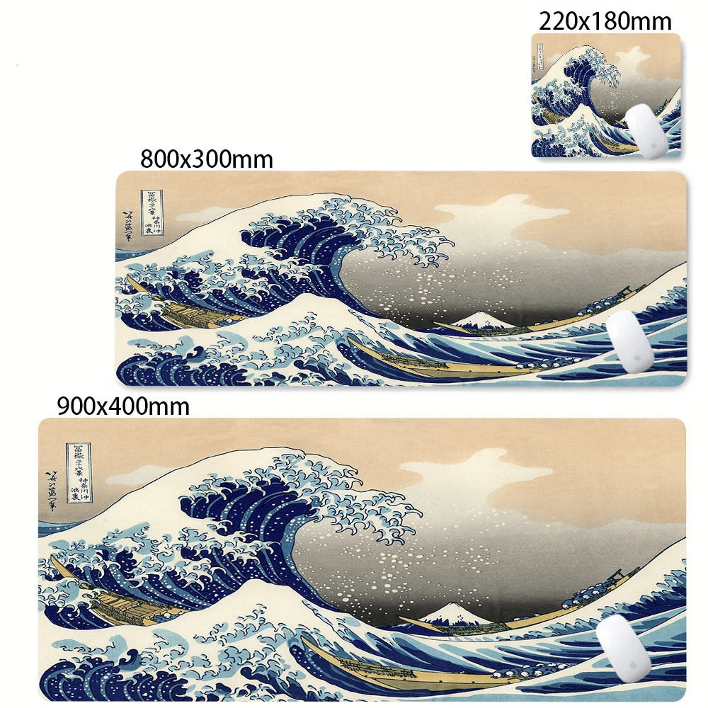 Large Gamer Mouse Mat Gaming XXL Mouse Pad Great Wave Gaming Mouse Pad Office Table Carpet Gaming Mats Computer Big Deskmat