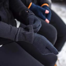 Unisex 100%Merino Wool Glove Liner with Touch Screen Technology Wool Winter Gloves for Skiing Cold Weather Warm Moisture Wicking