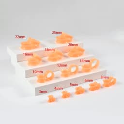1Pair Thin Style Silicone Flexible Double Flared Flesh Ear Tunnel Plugs Gauge Expander Stretchers Piercing Jewelry 3-25mm