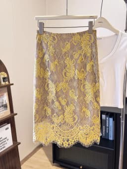 New In 2026 High-waisted Slit Bodycon Midi Skirt Women's Summer Sexy Elegant Slimming Lace Skirts