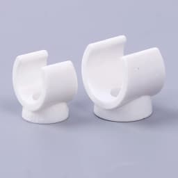 "20mm PVC Water Pipe Clamps Connectors - Secure fit for 0.5/0.79 Inch OD Pex Tubing, TV Trays and Hose Support, Pack of 20."