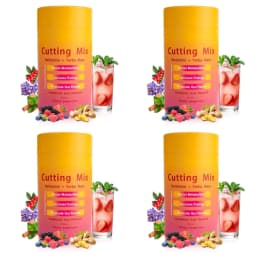 Berberine Yerba Mate Drink Mix, Cutting Metabolism & Energy Support, Strawberry Acai Flavor, Gut Wellness, 30 Stick Packs, 180g
