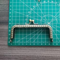 10pcst DIY 8.5 10.5 12.5 Cm Elegant Press Antique Bronze Square Metal Purse Frame Handle For Bag Sewing Craft Tailor Sewer