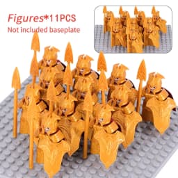 MOC Medieval Dwarf Warrior Elves Knights LOTR Figures Building Blocks Accessories Armor Shield LOTR DIY Toys for Children Gift