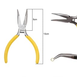 1PCS Mini Diagonal Pliers Insulated Plier For Jewelry Making Handcraft Beading Tool Round Bent Needle Nose Cutter Wholesale